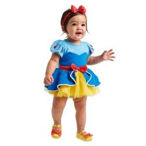 Snow White Costume Bodysuit Baby Disney baby Girls 9-12 months Excellent very ge